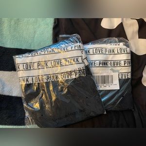 NWT* PINK FOLDOVER YOGA CROPPED PANTS